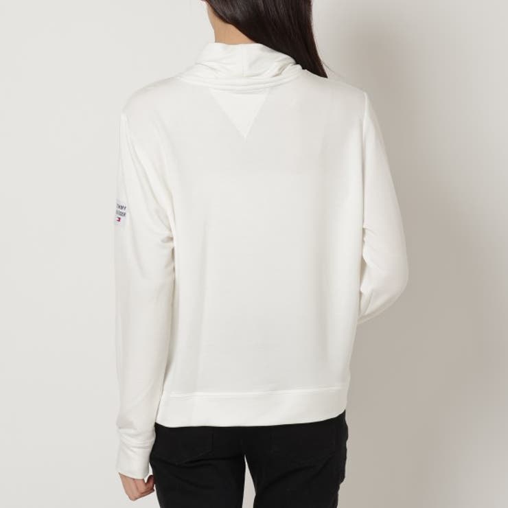 トミーヒルフィガーTシャツカットソートレーナースウェットプルオーバーホワイトレディースTOMMYHILFIGERTP3T1009EGS
