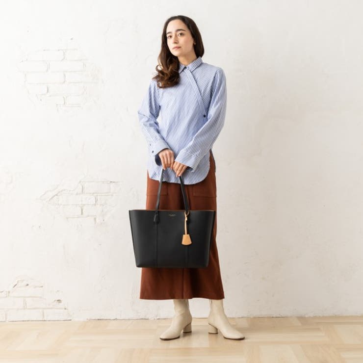 【送料関税込】TORY BURCH - ブラックレザーペリートート Amazon | [トリーバーチ]ペリー トートバッグ TORY BURCH 81932