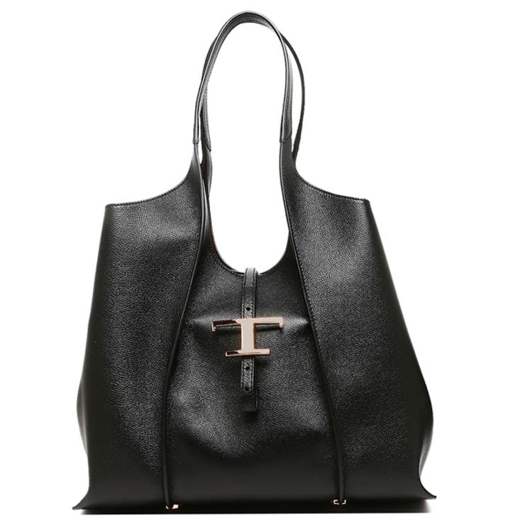 トッズトートバッグTタイムレスブラックレディースTOD'SXBWTSBA0300Q8EB999