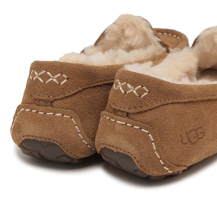 アグスリッポンデッキシューズ・モカシンアンスレーブラウンレディースUGG1106878CHE