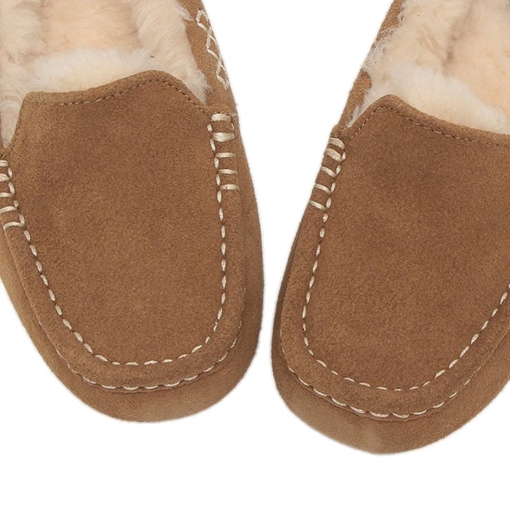 アグスリッポンデッキシューズ・モカシンアンスレーブラウンレディースUGG1106878CHE