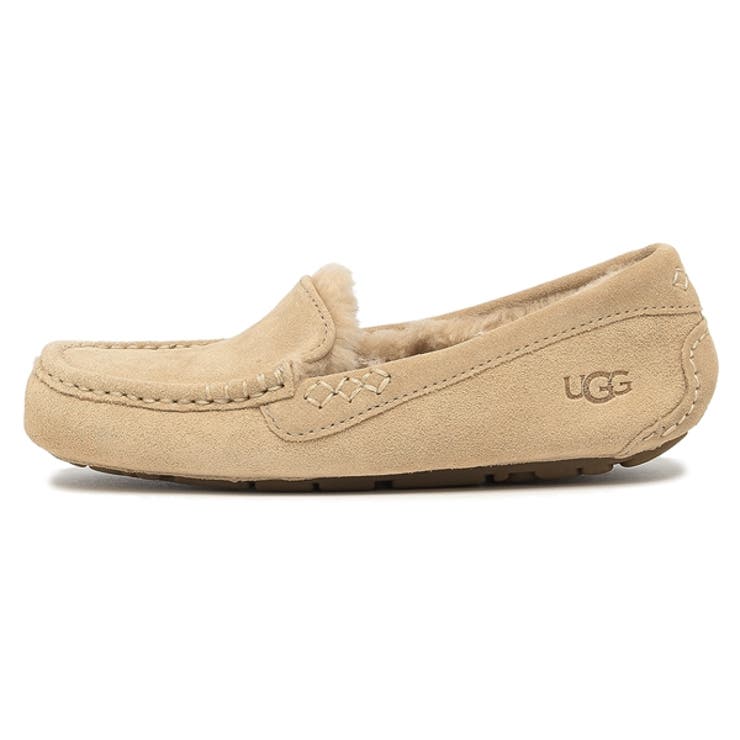 アグデッキシューズモカシンスリッポンアンスレーベージュレディースUGG1106878SAN