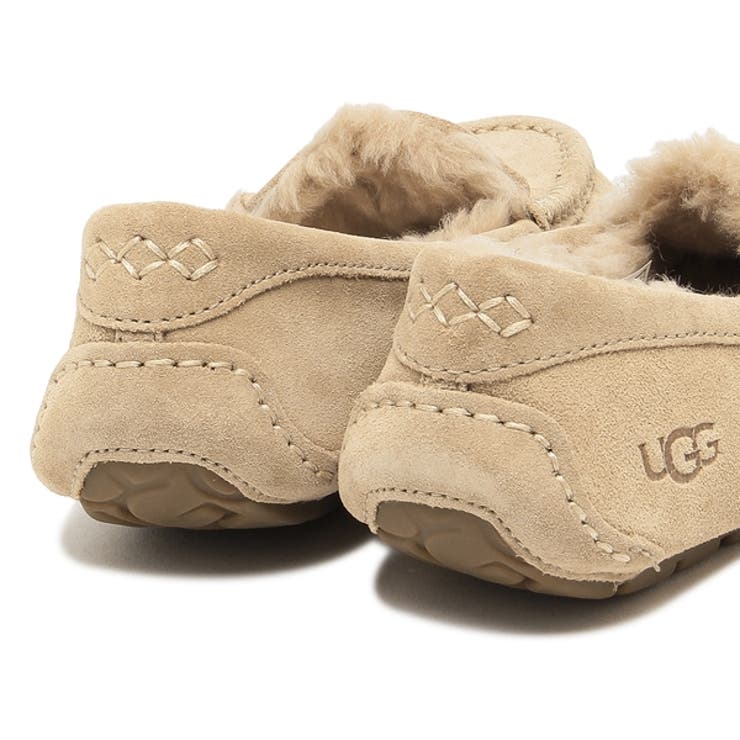 アグデッキシューズモカシンスリッポンアンスレーベージュレディースUGG1106878SAN