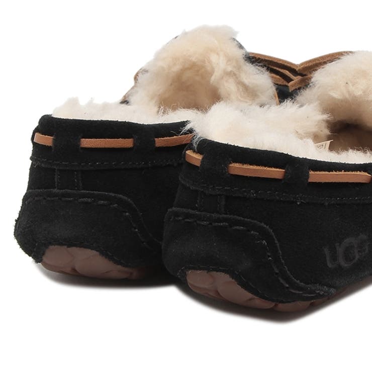アグスリッポンデッキシューズ・モカシンダコタブラックレディースUGG1107949BLK