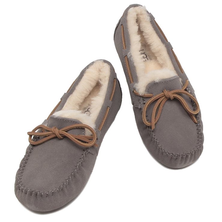 アグスリッポンデッキシューズ・モカシンダコタグレーレディースUGG1107949PEW