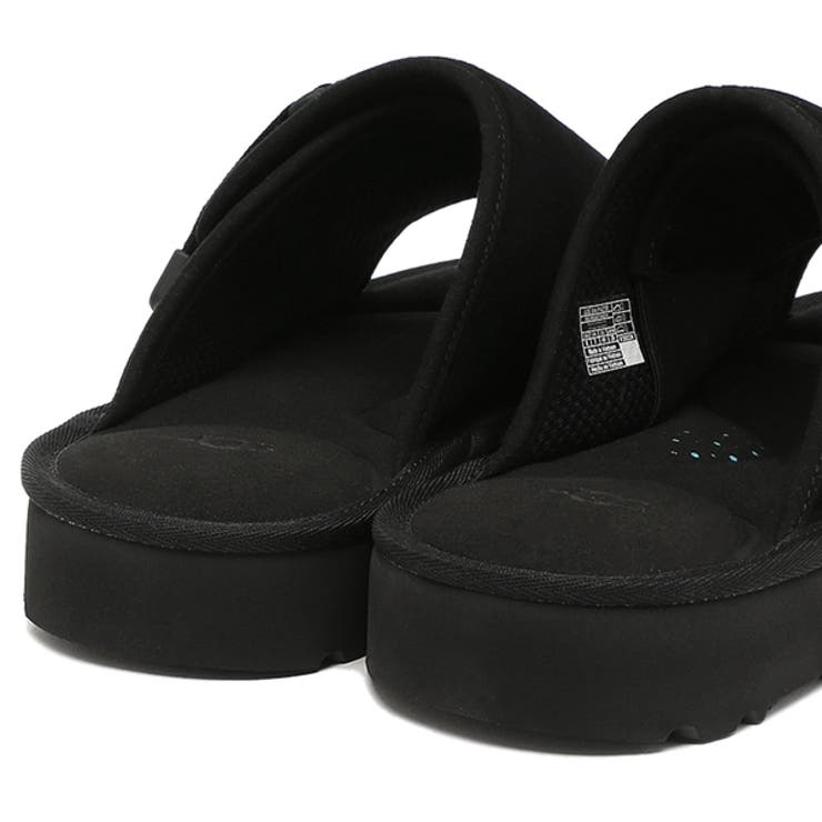アグサンダルゴールデンコーストストラップスライドブラックメンズUGG1142730BLK