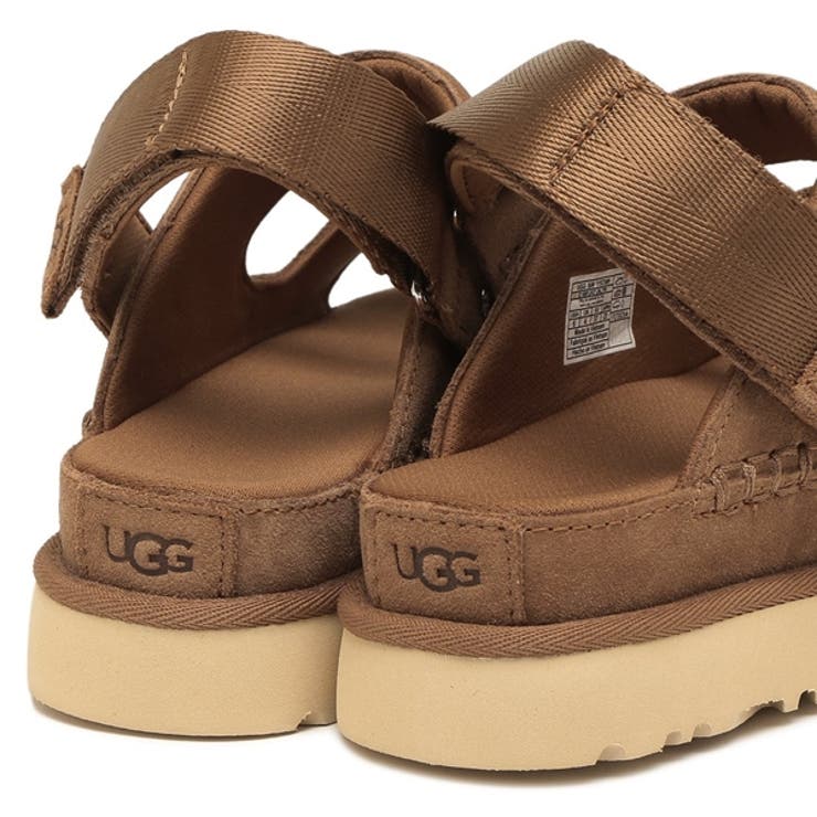 UGG ファー付きスリッパ ブラウン UGG ブラウン スリッパ ファー付き ファー付きスエードスリッパ