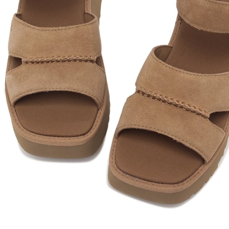 【最終値下げ】UGG 厚底サンダル UGG アグ 厚底 サンダル ニューハイツアンクルストラップ