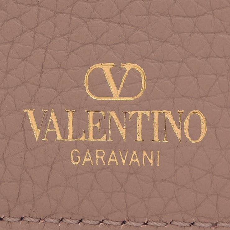 ヴァレンティノカードケース定期入れロックスタッズベージュレディースVALENTINOGARAVANI3W2P0486VSHP45