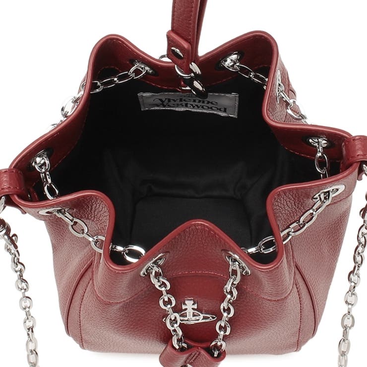 ヴィヴィアンウエストウッドハンドバッグショルダーバッグクリッシースモール巾着型レッドレディースVIVIENNEWESTWOOD43020016S000DH407