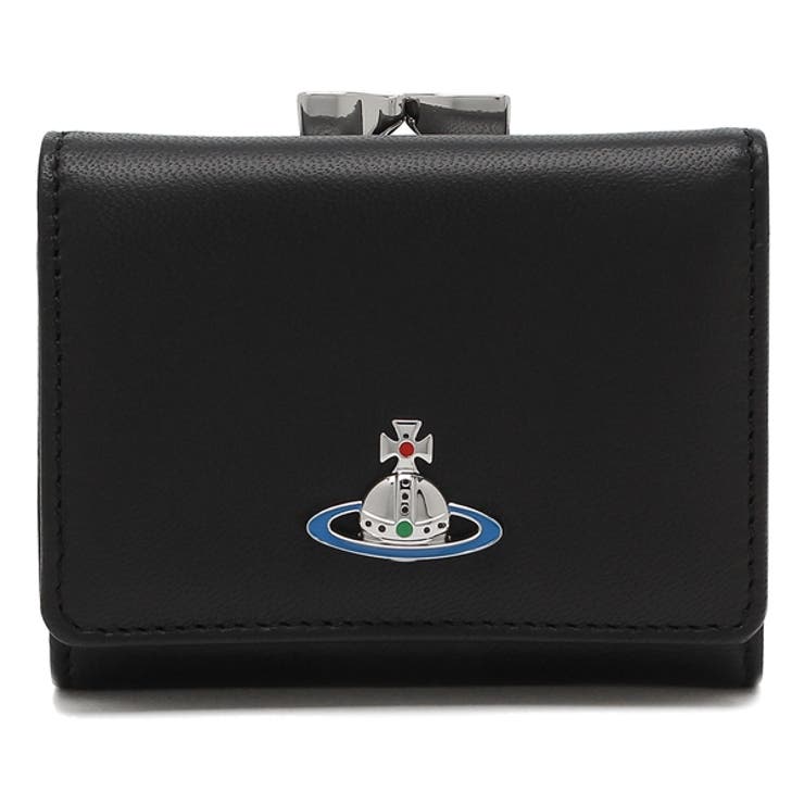 ヴィヴィアンウエストウッド三つ折り財布ナッパミニ財布ブラックレディースVIVIENNEWESTWOOD510100185115002KWL001LN403