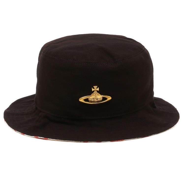ヴィヴィアンウエストウッド帽子フィッシャーバケットハットバケハブラックレディースVIVIENNEWESTWOOD81020014W00IWN401