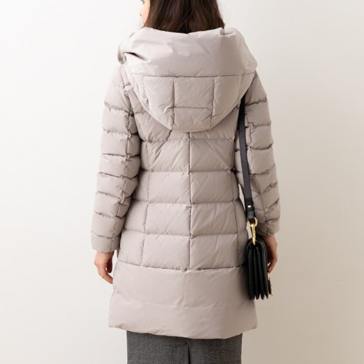 ウールリッチダウンジャケットコートパフィープレスコットパーカベージュレディースWOOLRICHCFWWOU0685FRUT31287125