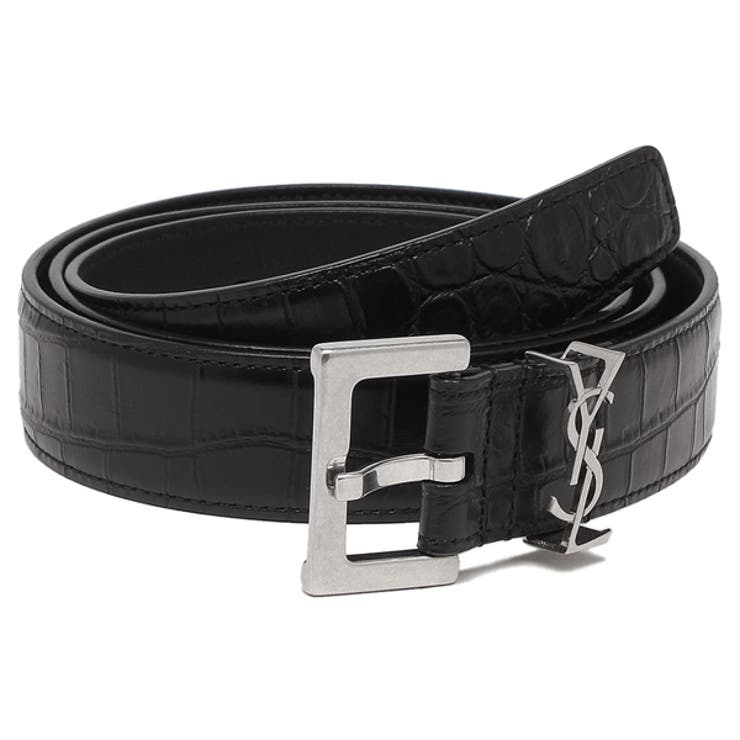 サンローラン SAINT LAURENT ベルト モノグラム ナローベルト