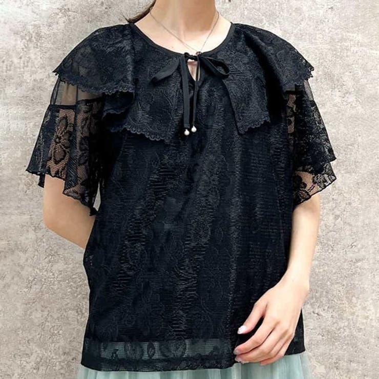 総レースケープトップス[品番：IGAW0005111]｜axes femme（アクシーズファム ）のレディースファッション通販｜SHOPLIST（ショップリスト）