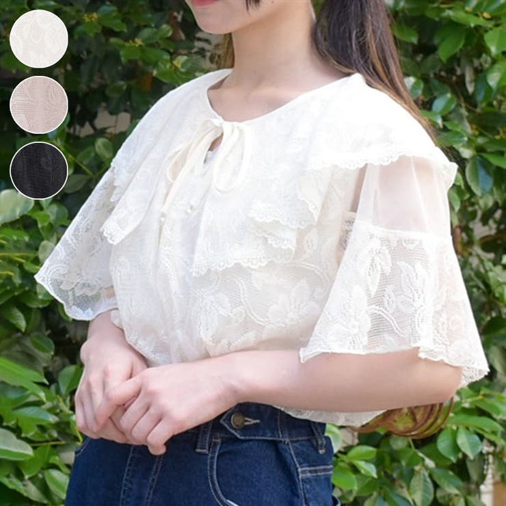総レースケープトップス[品番：IGAW0005111]｜axes femme（アクシーズファム ）のレディースファッション通販｜SHOPLIST（ショップリスト）