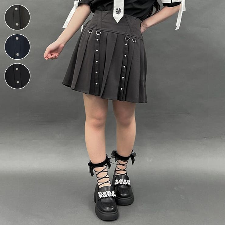 ベルトデザインスカパン[品番：IGAW0005122]｜axes femme（アクシーズ  