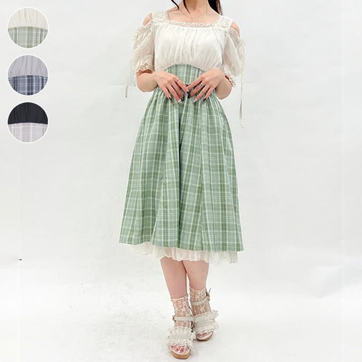 ２ｗａｙドッキングワンピース[品番：IGAW0005147]｜axes  femme（アクシーズファム）のレディースファッション通販｜SHOPLIST（ショップリスト）