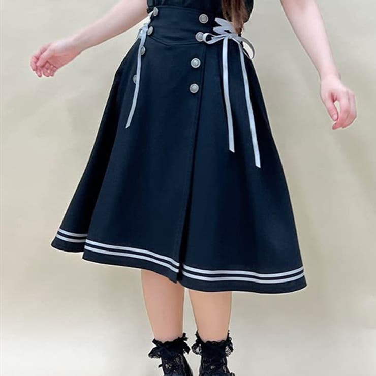 連ボタンクラシカルスカート[品番：IGAW0005097]｜axes femme（アクシーズ ファム）のレディースファッション通販｜SHOPLIST（ショップリスト）