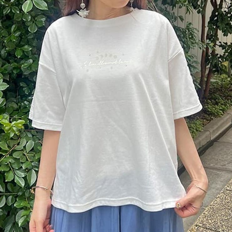 星空プリント吸水速乾Tシャツ[品番：IGAW0005171]｜axes femme
