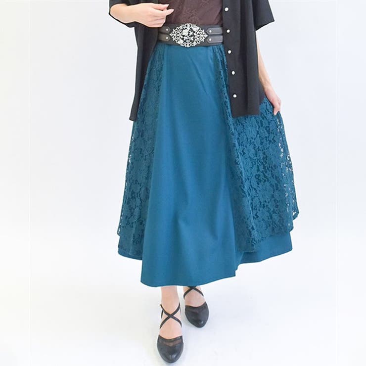 サイドレーススカート[品番：IGAW0005240]｜axes femme