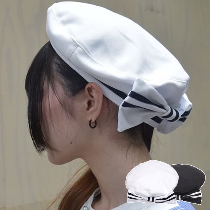 マリン風バックリボンベレー[品番：IGAW0005257]｜axes femme