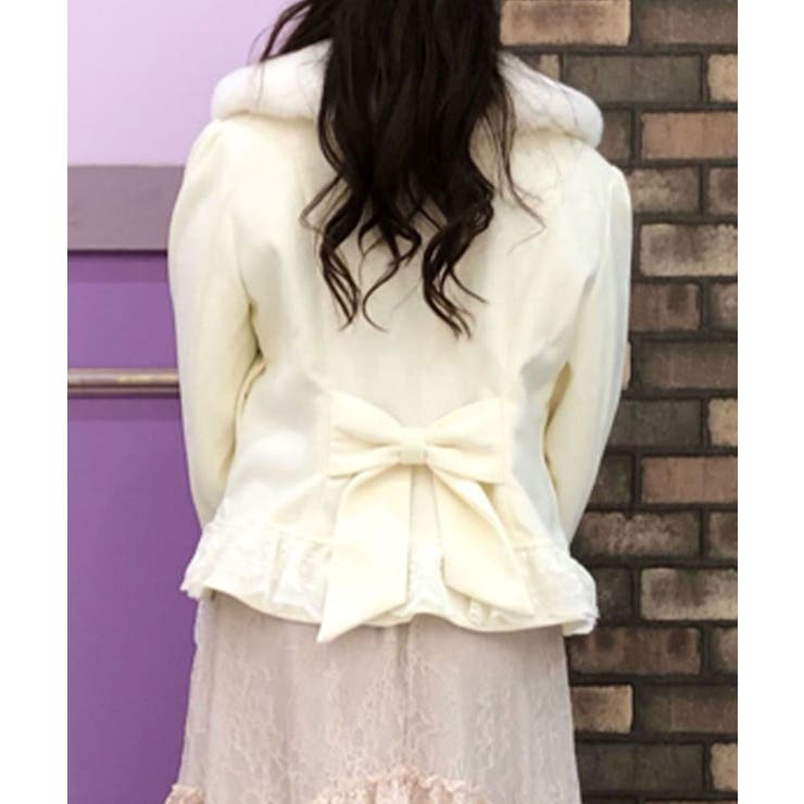 裾レースショートコート | axes femme | axes femme online shop