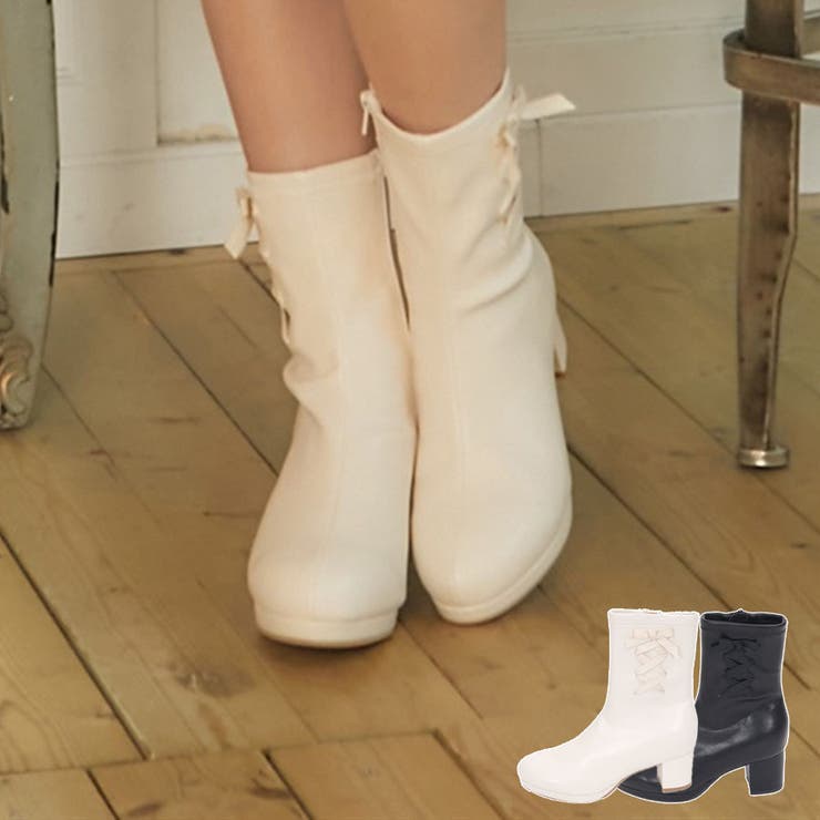 レースアップストレッチブーツ[品番：IGAW0005353]｜axes femme