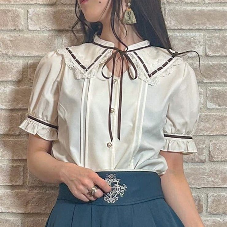 カットワークブラウス[品番：IGAW0003731]｜axes femme