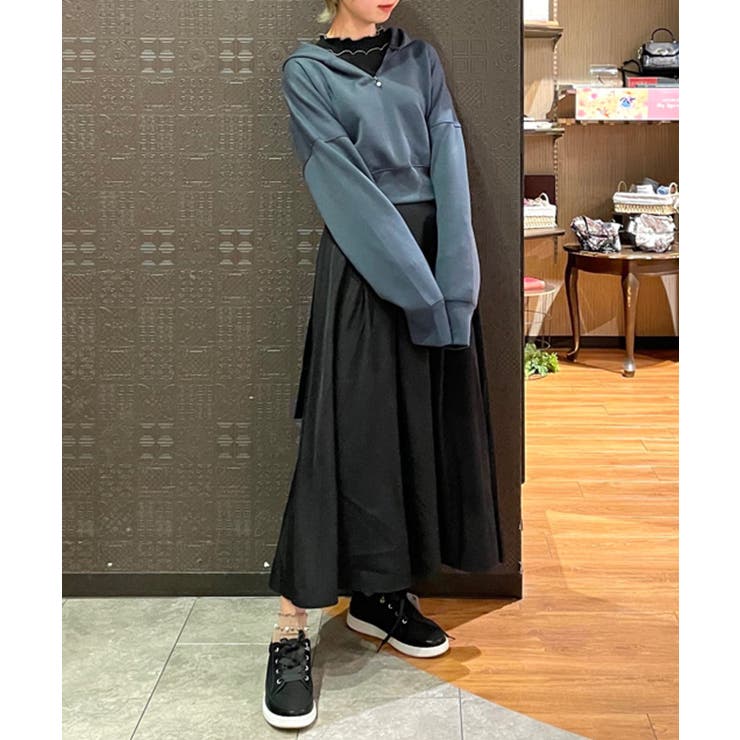 くぅ axes ショートパーカーとスカート 後編上ショートパーカー[品番：IGAW0004693]｜axes femme（アクシーズ