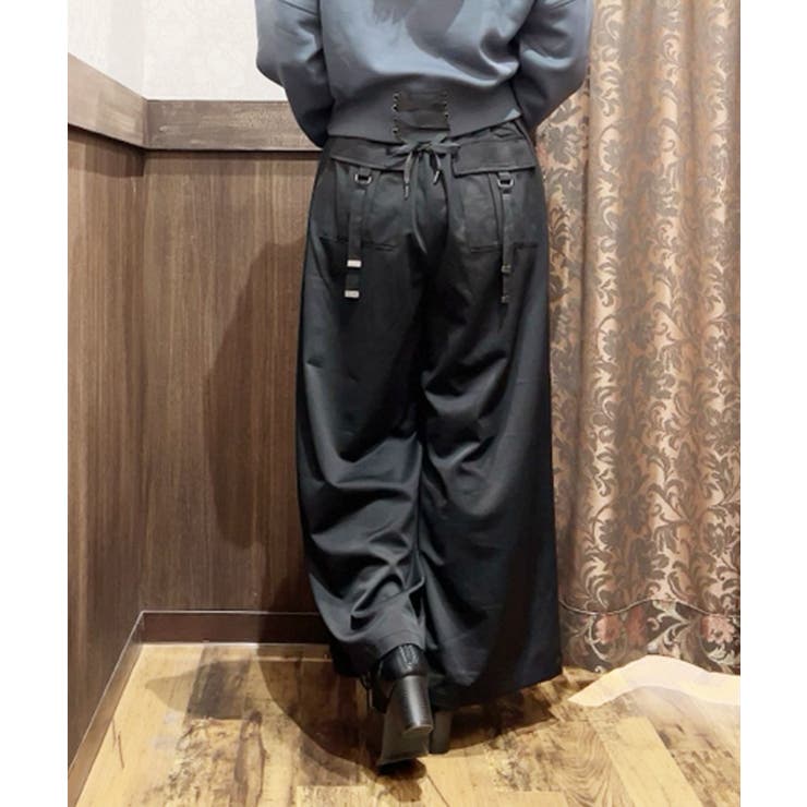 後カーゴポケットサテンパンツ[品番：IGAW0004686]｜axes femme