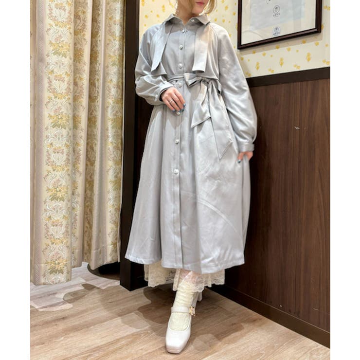 axes femme｜後レースアップトレンチコート | Rakuten Fashion