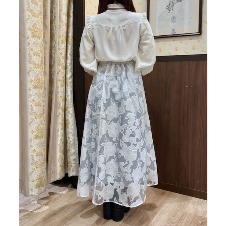 レイヤードフレア袖ブラウス[品番：IGAW0004639]｜axes femme