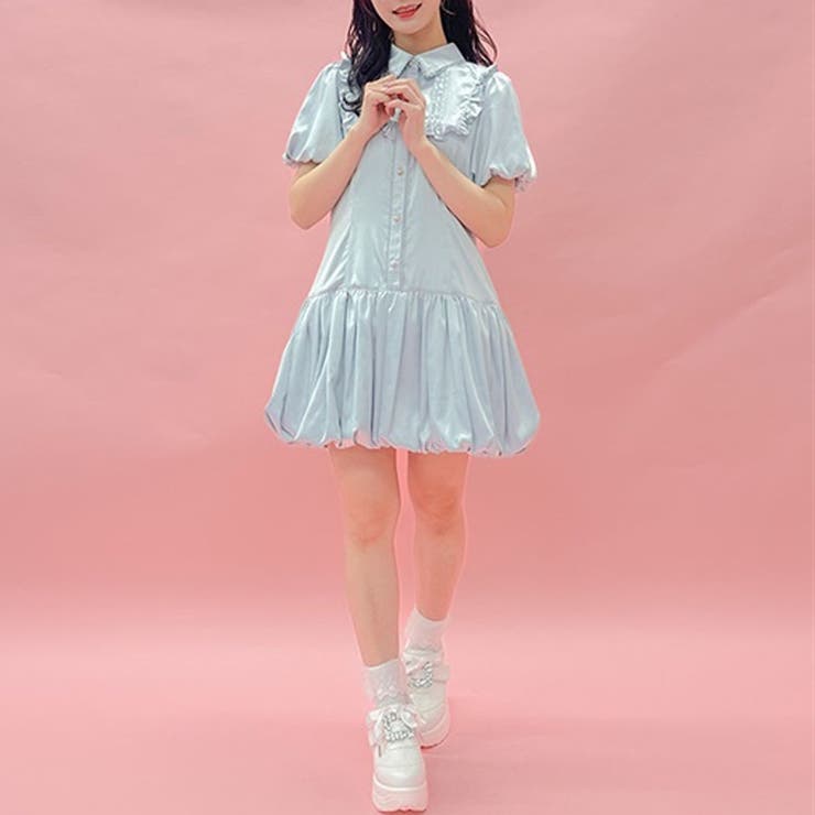 【売り切り御免！】 バルーンデザインフリルチュニ[品番：IGAW0004862]｜axes femme トップス
