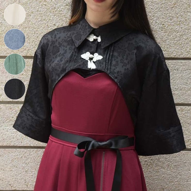 ショートボレロブラウス 長き