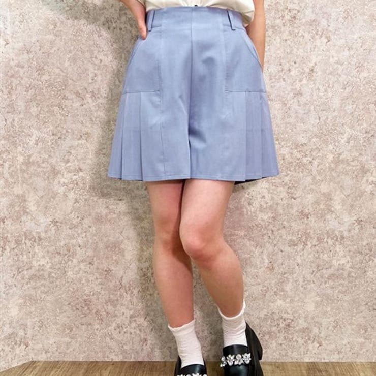 ブルー | プリーツデザインキュロット | axes femme