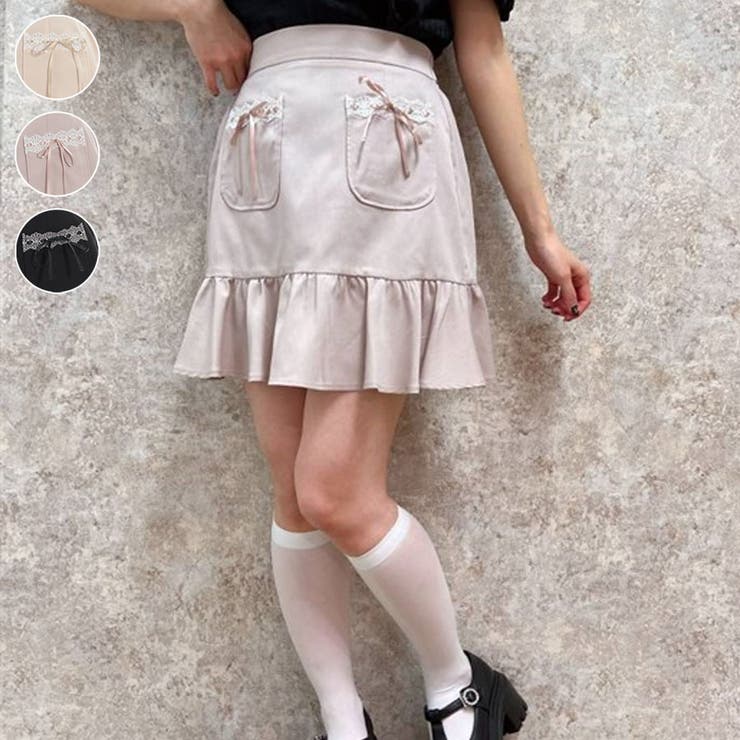 ポケットデザインミニスカート[品番：IGAW0004817]｜axes femme