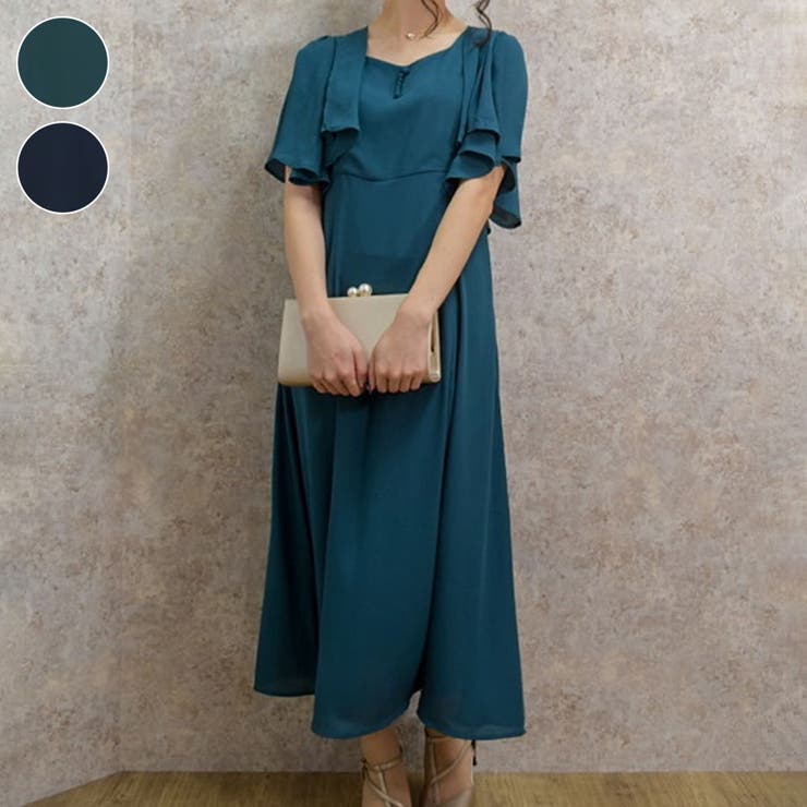 美品】axes femme アクシーズファム 結婚式ドレス レース ボレロ付き - メルカリ
