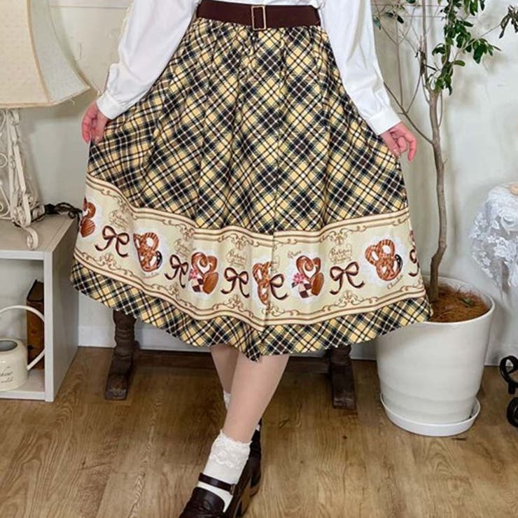 axes femme レトロ喫茶ベルト付きスカート レトロ喫茶ベルト付スカート | outlet | axes femme online shop