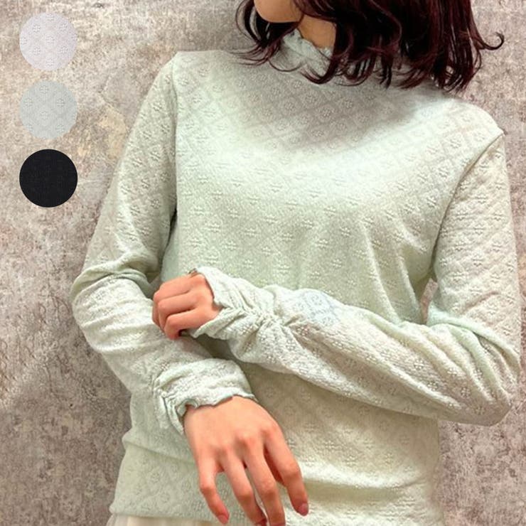 花×ダイヤ柄シアーインナー[品番：IGAW0004650]｜axes femme