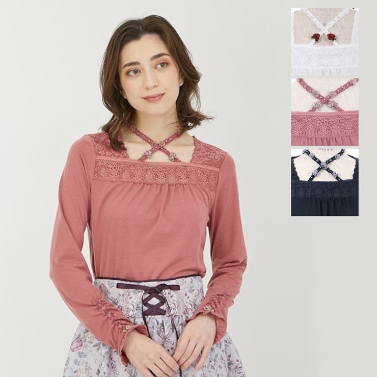 axes femme ローズガーデン トップス・インナースカートセット プリンセスローズガーデンPO[品番：IGAW0003319]｜axes femme