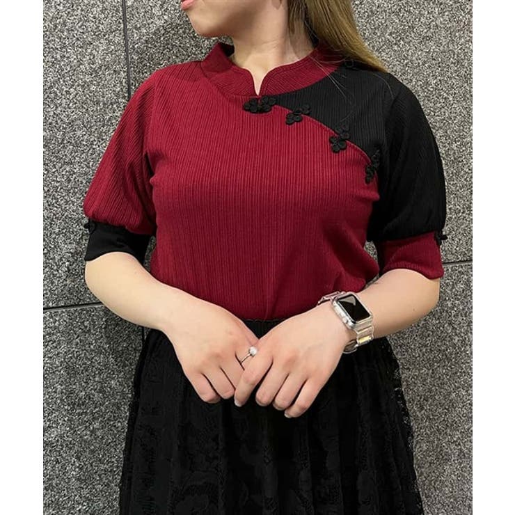 チャイナ風レーストップス | レディース服・レディースファッションならアクシーズファム公式通販
