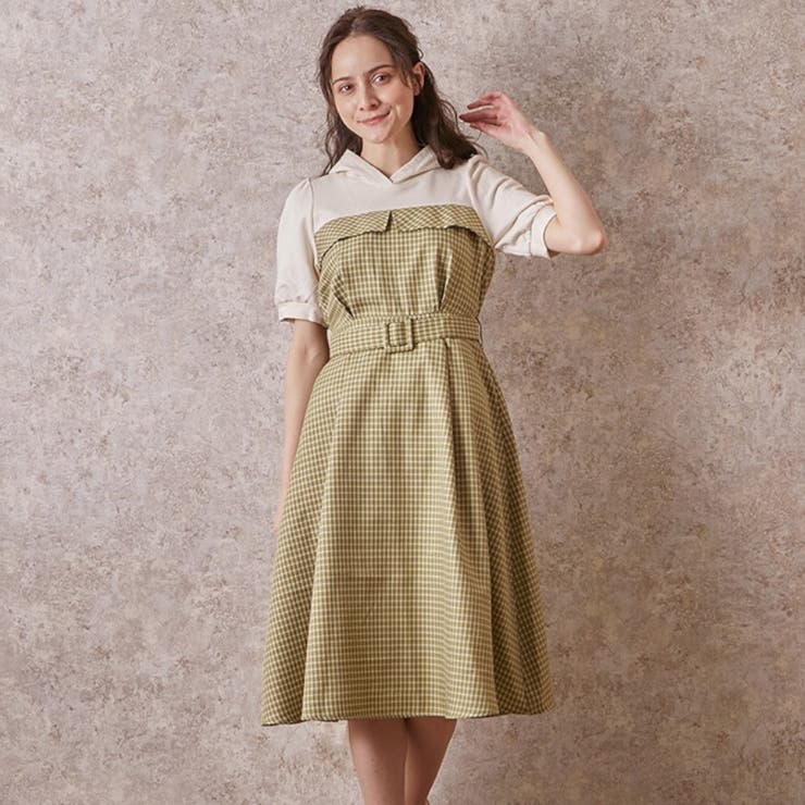 レイヤード風パーカーＯＰ[品番：IGAW0001646]｜axes femme