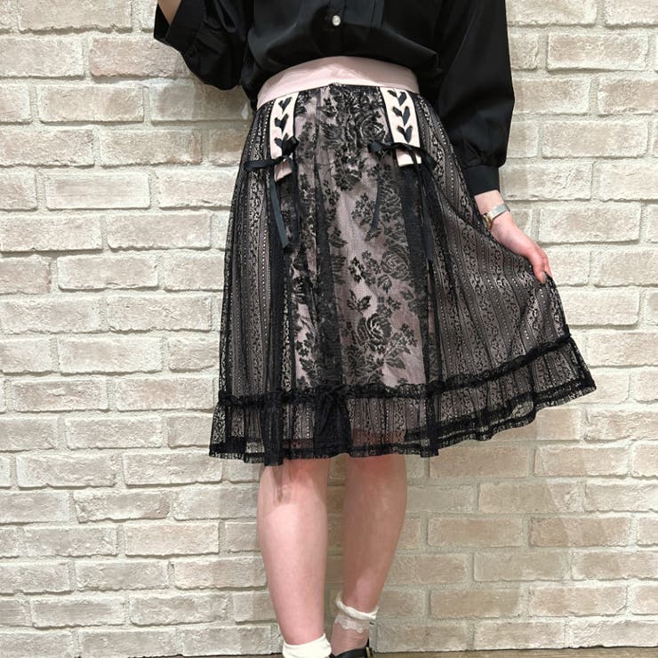 レースアップレースミニSK[品番：IGAW0001724]｜axes femme