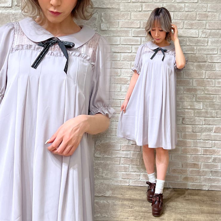 メッセージリボンAラインOP[品番：IGAW0001694]｜axes femme