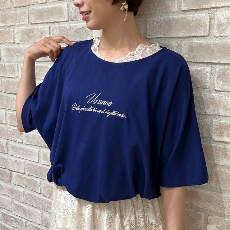 ロゴ刺繍ドルマンＴシャツ[品番：IGAW0001723]｜axes femme
