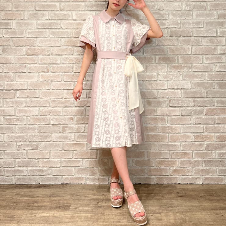 00s axes femme 希少 レースアップピンクカシュクール風ワンピース axes femme kawaiiから、Breeze シリーズが登場！【kawaii
