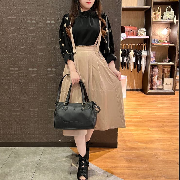 サス付きタックスカート[品番：IGAW0001773]｜axes femme（アクシーズ