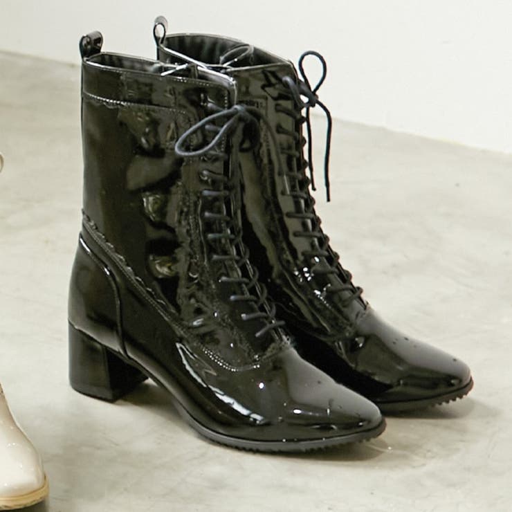 レースアップレインブーツ[品番：IGAW0001805]｜axes femme