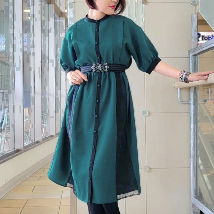 パイピングレースドレス | 衣料 | axes femme online shop